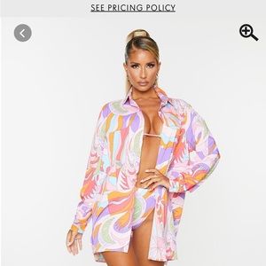 Oversized colorful Beach shirt